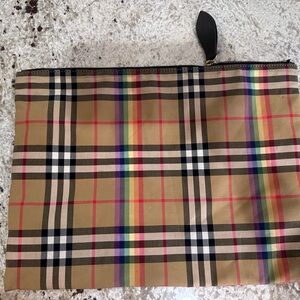 Burberry pride pouch.